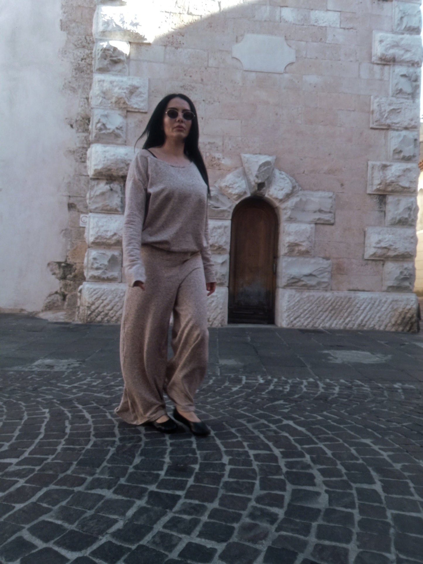 haut soie pantalon satin - boldas jupe boldas