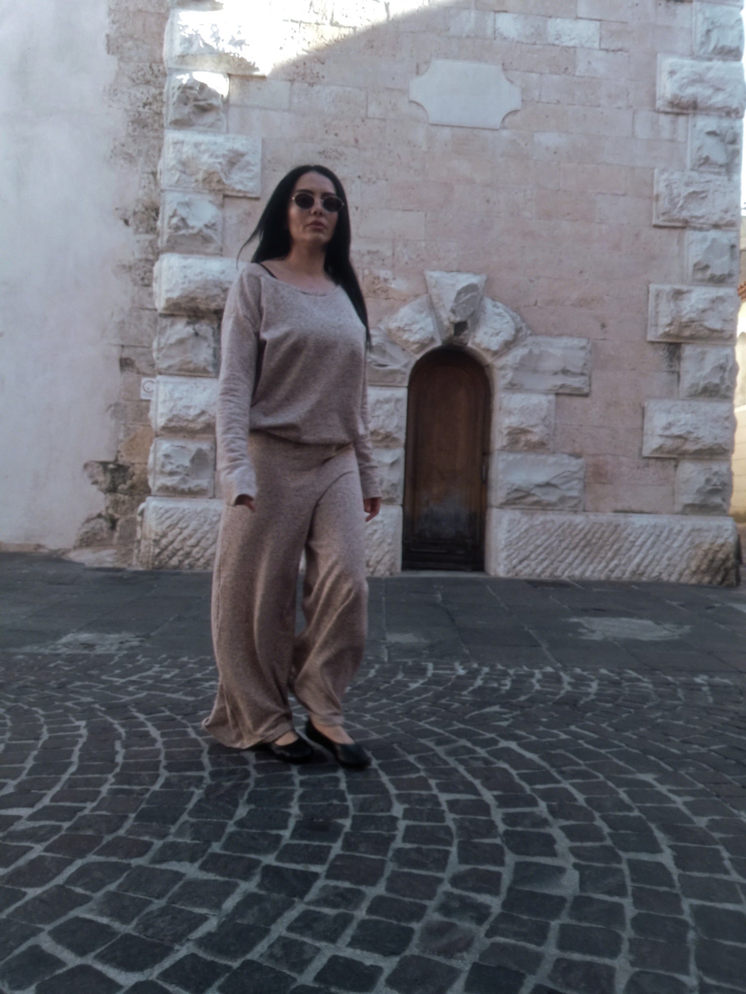 haut soie pantalon satin - boldas jupe boldas